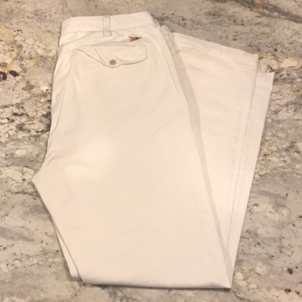 POLO men's light khaki slim fit pants
